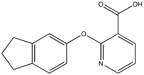  2-(2,3-dihydro-1H-inden-5-yloxy)pyridine-3-carboxylic acid