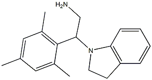 2-(2,3-dihydro-1H-indol-1-yl)-2-(2,4,6-trimethylphenyl)ethan-1-amine 结构式