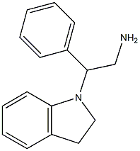 2-(2,3-dihydro-1H-indol-1-yl)-2-phenylethan-1-amine Structure