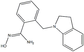 2-(2,3-dihydro-1H-indol-1-ylmethyl)-N'-hydroxybenzenecarboximidamide