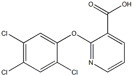 2-(2,4,5-trichlorophenoxy)pyridine-3-carboxylic acid 化学構造式
