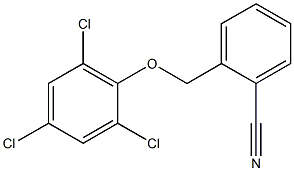 2-(2,4,6-trichlorophenoxymethyl)benzonitrile 结构式