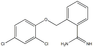 2-(2,4-dichlorophenoxymethyl)benzene-1-carboximidamide Structure