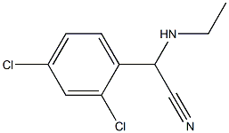 2-(2,4-dichlorophenyl)-2-(ethylamino)acetonitrile,,结构式