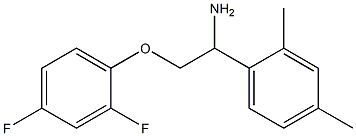 2-(2,4-difluorophenoxy)-1-(2,4-dimethylphenyl)ethanamine 结构式