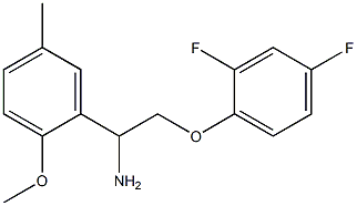 2-(2,4-difluorophenoxy)-1-(2-methoxy-5-methylphenyl)ethanamine 结构式