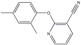 2-(2,4-dimethylphenoxy)nicotinonitrile,,结构式