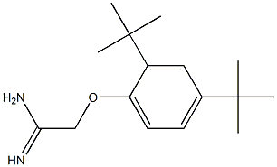 2-(2,4-di-tert-butylphenoxy)ethanimidamide 化学構造式