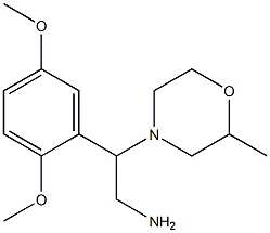 2-(2,5-dimethoxyphenyl)-2-(2-methylmorpholin-4-yl)ethanamine 化学構造式