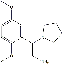 2-(2,5-dimethoxyphenyl)-2-pyrrolidin-1-ylethanamine,,结构式
