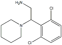 2-(2,6-dichlorophenyl)-2-(piperidin-1-yl)ethan-1-amine Structure