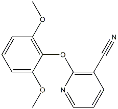 2-(2,6-dimethoxyphenoxy)nicotinonitrile 结构式