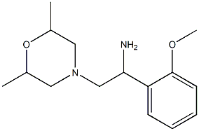 2-(2,6-dimethylmorpholin-4-yl)-1-(2-methoxyphenyl)ethanamine Struktur