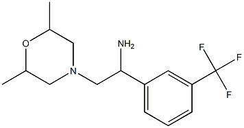 2-(2,6-dimethylmorpholin-4-yl)-1-[3-(trifluoromethyl)phenyl]ethan-1-amine 化学構造式