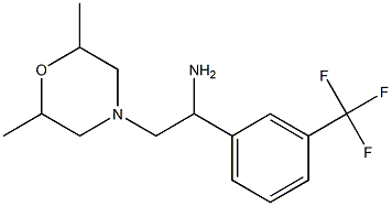 2-(2,6-dimethylmorpholin-4-yl)-1-[3-(trifluoromethyl)phenyl]ethan-1-amine 结构式