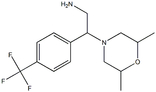 2-(2,6-dimethylmorpholin-4-yl)-2-[4-(trifluoromethyl)phenyl]ethan-1-amine,,结构式