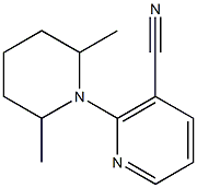 2-(2,6-dimethylpiperidin-1-yl)nicotinonitrile Structure