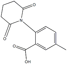 2-(2,6-dioxopiperidin-1-yl)-5-methylbenzoic acid Structure