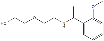 2-(2-{[1-(2-methoxyphenyl)ethyl]amino}ethoxy)ethan-1-ol 结构式