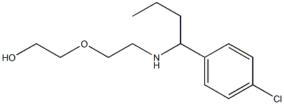 2-(2-{[1-(4-chlorophenyl)butyl]amino}ethoxy)ethan-1-ol,,结构式