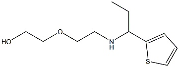 2-(2-{[1-(thiophen-2-yl)propyl]amino}ethoxy)ethan-1-ol 化学構造式