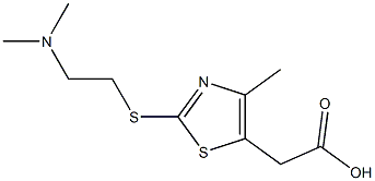 2-(2-{[2-(dimethylamino)ethyl]sulfanyl}-4-methyl-1,3-thiazol-5-yl)acetic acid