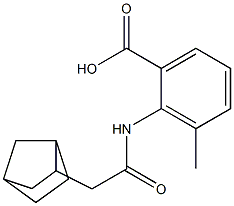 2-(2-{bicyclo[2.2.1]heptan-2-yl}acetamido)-3-methylbenzoic acid|