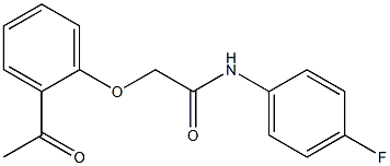 2-(2-acetylphenoxy)-N-(4-fluorophenyl)acetamide