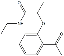 2-(2-acetylphenoxy)-N-ethylpropanamide Structure