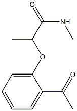 2-(2-acetylphenoxy)-N-methylpropanamide Structure
