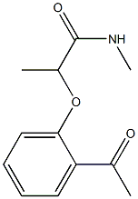 2-(2-acetylphenoxy)-N-methylpropanamide 结构式