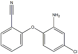 2-(2-amino-4-chlorophenoxy)benzonitrile,,结构式