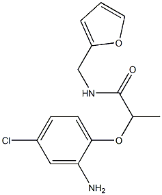  2-(2-amino-4-chlorophenoxy)-N-(furan-2-ylmethyl)propanamide