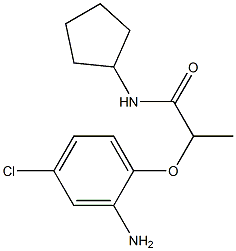 2-(2-amino-4-chlorophenoxy)-N-cyclopentylpropanamide Structure