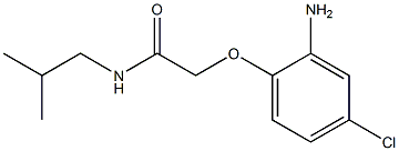 2-(2-amino-4-chlorophenoxy)-N-isobutylacetamide,,结构式