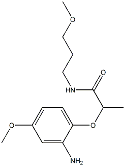 2-(2-amino-4-methoxyphenoxy)-N-(3-methoxypropyl)propanamide Structure