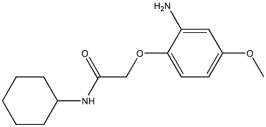 2-(2-amino-4-methoxyphenoxy)-N-cyclohexylacetamide Structure