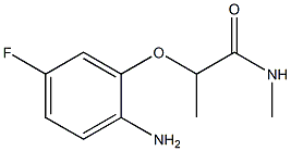 2-(2-amino-5-fluorophenoxy)-N-methylpropanamide Struktur