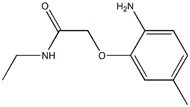 2-(2-amino-5-methylphenoxy)-N-ethylacetamide,,结构式