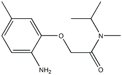 2-(2-amino-5-methylphenoxy)-N-methyl-N-(propan-2-yl)acetamide,,结构式