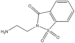2-(2-aminoethyl)-1,2-benzisothiazol-3(2H)-one 1,1-dioxide Struktur