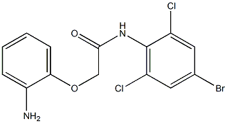 2-(2-aminophenoxy)-N-(4-bromo-2,6-dichlorophenyl)acetamide Structure