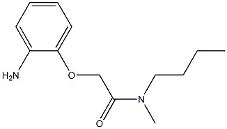 2-(2-aminophenoxy)-N-butyl-N-methylacetamide,,结构式