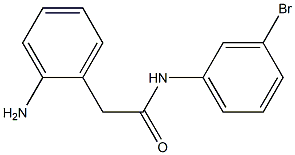 2-(2-aminophenyl)-N-(3-bromophenyl)acetamide,,结构式