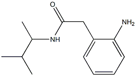 2-(2-aminophenyl)-N-(3-methylbutan-2-yl)acetamide 化学構造式