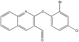  2-(2-bromo-4-chlorophenoxy)quinoline-3-carbaldehyde