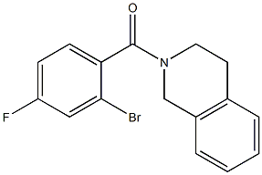  2-(2-bromo-4-fluorobenzoyl)-1,2,3,4-tetrahydroisoquinoline