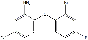 2-(2-bromo-4-fluorophenoxy)-5-chloroaniline 结构式