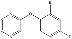 2-(2-bromo-4-fluorophenoxy)pyrazine,,结构式