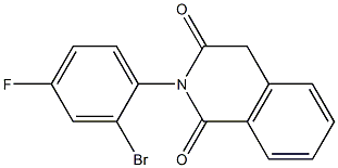 2-(2-bromo-4-fluorophenyl)-1,2,3,4-tetrahydroisoquinoline-1,3-dione Structure